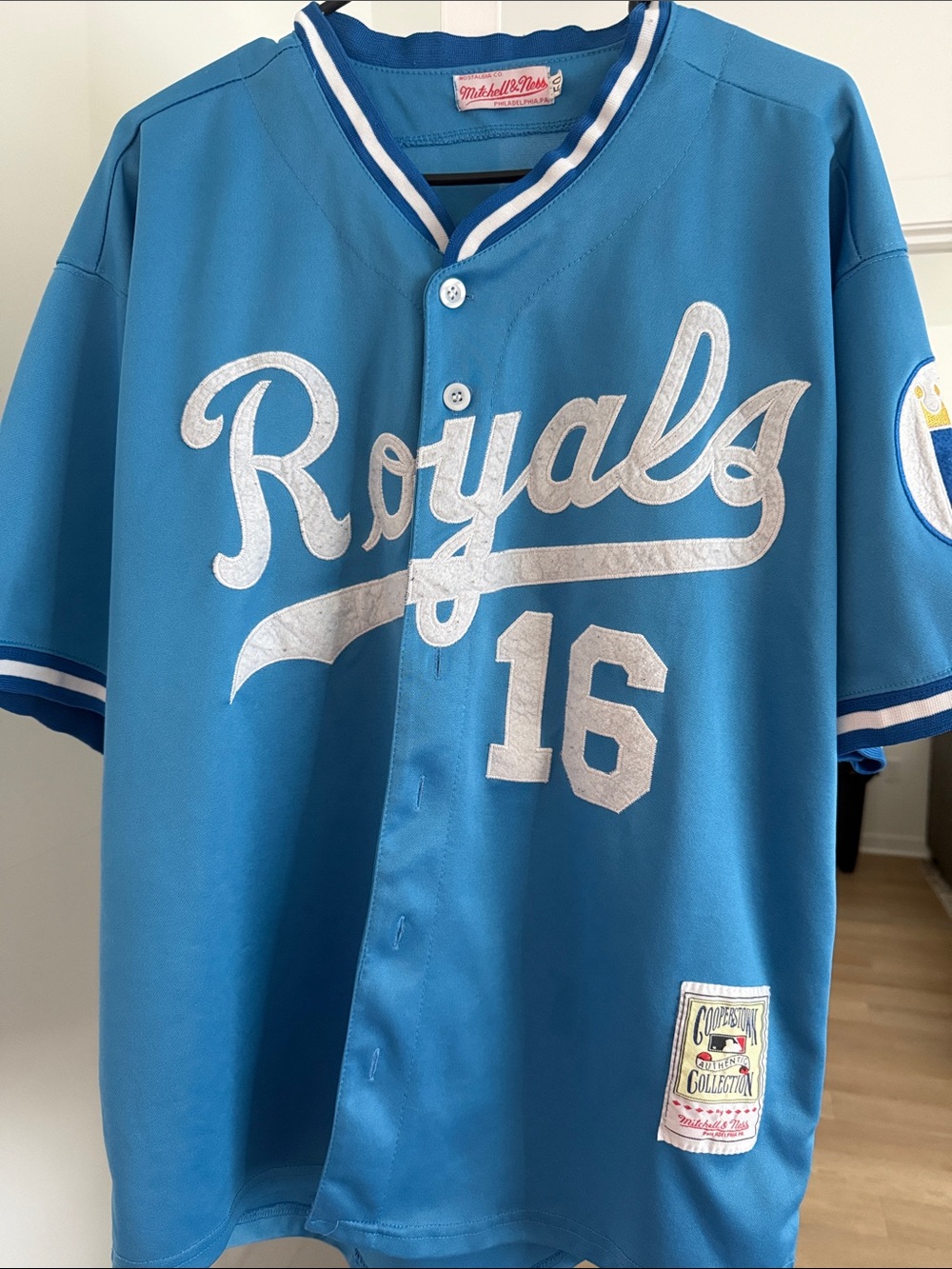 Bo Jackson Mitchell & Ness Powder Blue Royals #16 Baseball Jersey